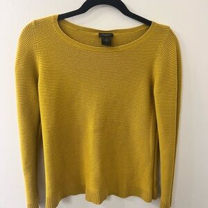 Ann Taylor Goldenrod Crew Neck Sweater